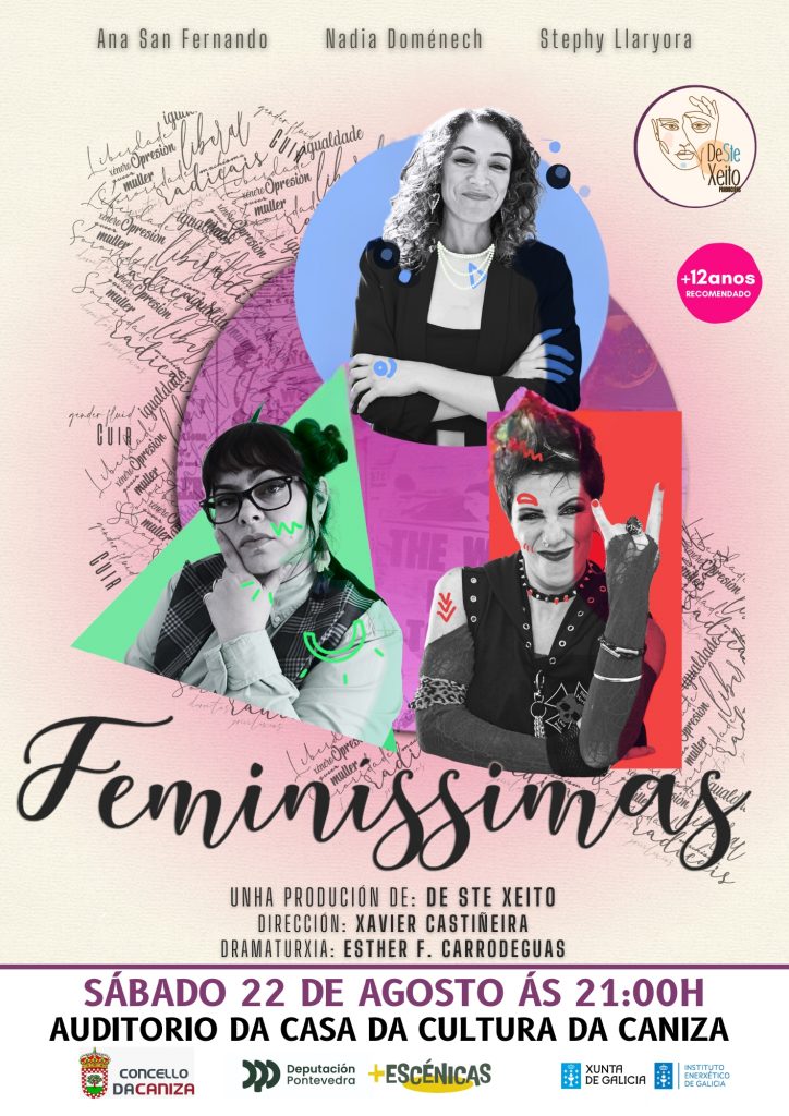 cartel Feminíssimas en A Caniza